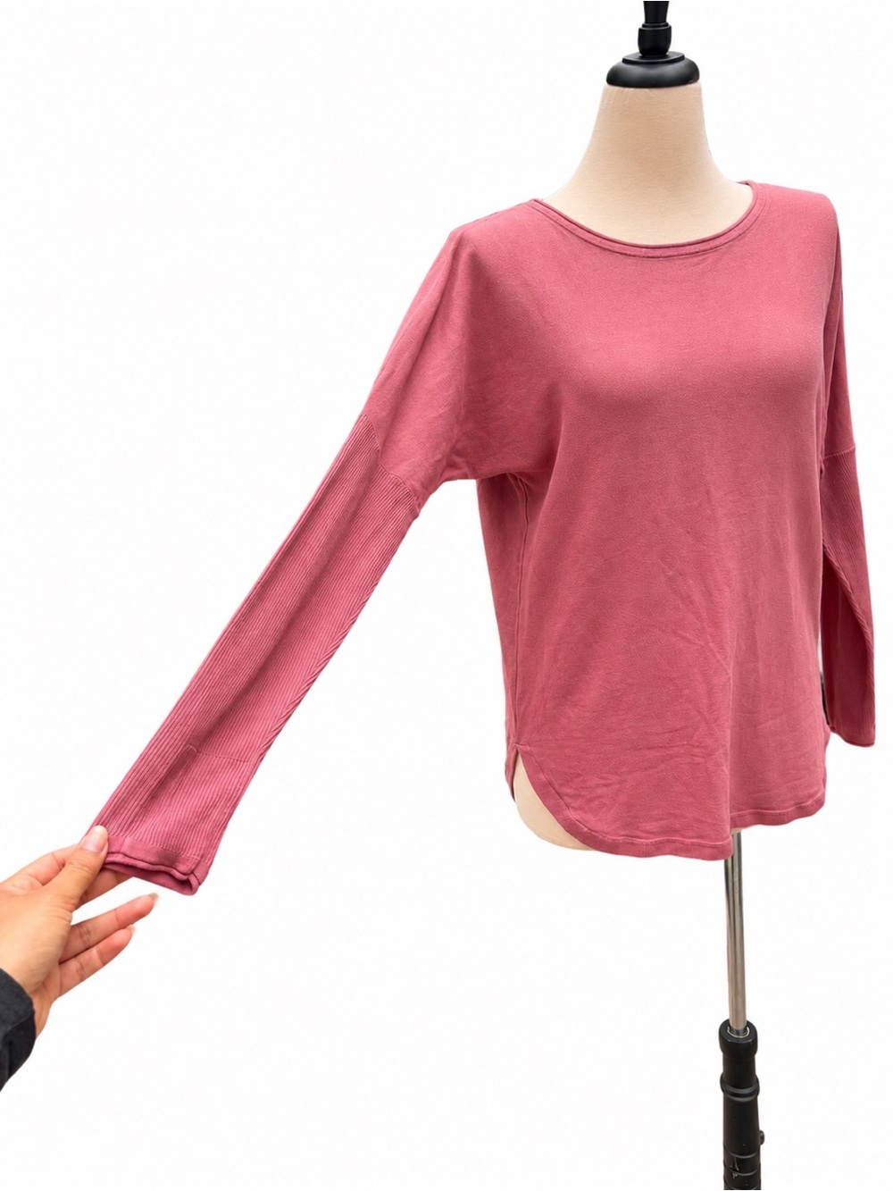 Lululemon Take It All Sweater Briar Rose Size 10 Long Sleeve Top - Picture 9 of 11